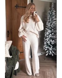 Stacey Solomon - Boucle Co-Ord Wide Leg Trouser - Lyst