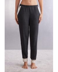 Intimissimi - Pantalone Jogger in Modal con Lana Baby It's Cold Outside - Lyst
