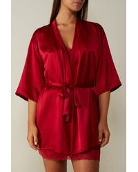 Intimissimi Silk Kimono - Red