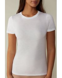 Intimissimi - Short-sleeve T-shirt In Ultrafresh Supima® Cotton - Lyst