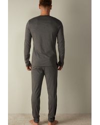 Intimissimi Basic Supima® Cotton Pajama Pant Set - Gray