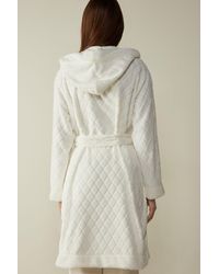 Intimissimi Home Queen Quilted Fleece Dressing Gown - White