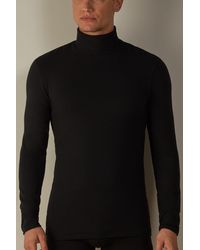 Intimissimi - Long-sleeve High-neck Modal-cashmere Top - Lyst