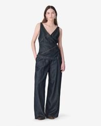 IRO - Denim Wallet Top - Lyst