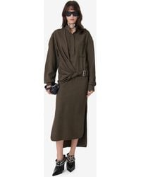 IRO - Midi Dress With A Mao Collar - Lyst