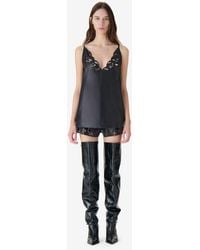 IRO - Openwork Leather Top - Lyst