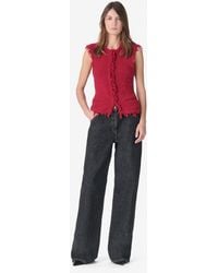 IRO - Textured Tweed Sleeveless Jacket - Lyst