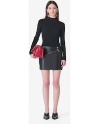 IRO - JUPE COURTE EN CUIR - Lyst