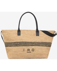 IRO - Cabiro Raffia Large Tote Bag - Lyst