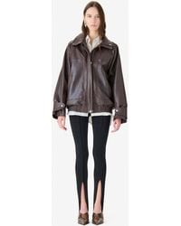 IRO - Oversized Leather Jacket - Lyst