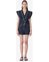 IRO - Denim Top - Lyst
