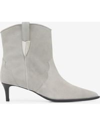 IRO - Opale Suede Leather Ankle Boots - Lyst