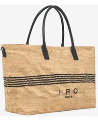 IRO - Cabiro Raffia Large Tote Bag - Lyst