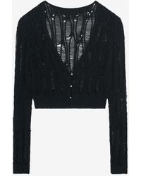 IRO - CARDIGAN EN MAILLE LÂCHÉE - Lyst