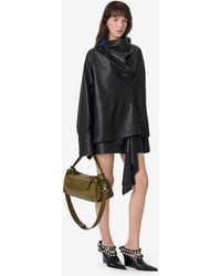 IRO - Long-sleeved Leather Top - Lyst