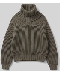 IRO - High-neck Ribbed Sweater - Lyst