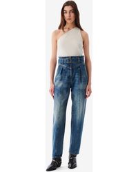 IRO - Indio Belted Carrot Cut Jeans - Lyst