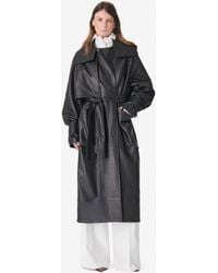 IRO - Long Leather Trench Coat - Lyst