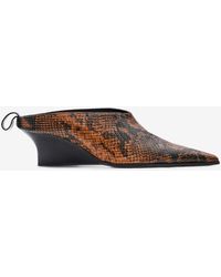 IRO - MULES PYTHON À TALONS - Lyst