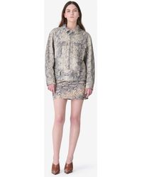 IRO - VESTE EN CUIR IMPRIMÉ PYTHON - Lyst