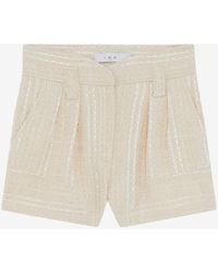 IRO - Iniba Lurex Tweed Shorts - Lyst