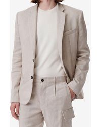 IRO - VESTE DE COSTUME EN LIN MELANGÉ - Lyst