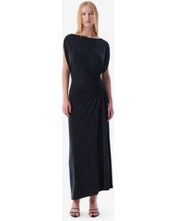 IRO - Keallee Long Gathered Jersey Dress - Lyst
