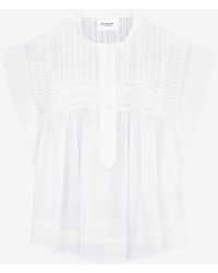 Isabel Marant - Leaza Top In Voile Di Cotone - Lyst