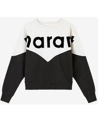 Isabel Marant - "houston" Bicolour Sweatshirt - Lyst
