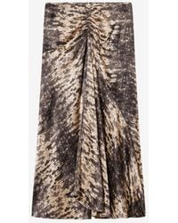 Isabel Marant - Laren Silk Skirt - Lyst