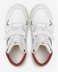 Isabel Marant - Alseeh High Leather Sneakers - Lyst
