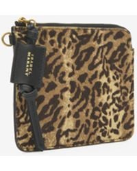 Isabel Marant - Oskan Pony Leather Zip Pouch - Lyst