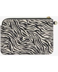 Isabel Marant - Oskan Pony Leather Zip Pouch - Lyst