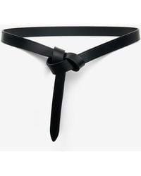 Isabel Marant - Lecce Tie Up Leather Belt - Lyst