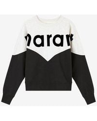 Isabel Marant - "houston" Bicolour Sweatshirt - Lyst