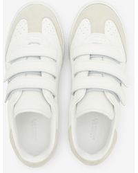 Isabel Marant - Beth Logo Leather Sneakers - Lyst