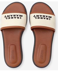 Isabel Marant - Vikee Cotton Logo Sandals - Lyst