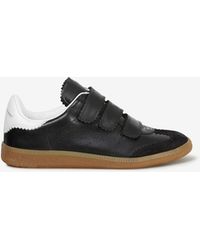 Isabel Marant - Toile Beth Leather And Suede Sneakers - Lyst