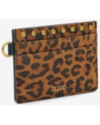 Isabel Marant - Oskan Suede Card Holder - Lyst
