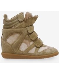 Isabel Marant - Bekett Hidden Wedge High Top Sneaker - Lyst