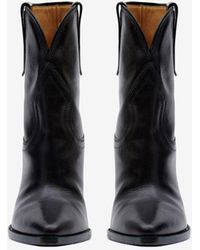 Isabel Marant - Leyane Calf Leather Low Boots - Lyst