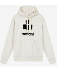 Isabel Marant - Miley Logo Oversize Hoodie Sweatshirt - Lyst