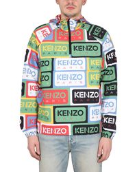 KENZO - Labels Windbreaker Jacket - Lyst