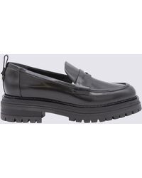 Sergio Rossi - Black Leather Loafers - Lyst