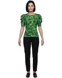 Dolce & Gabbana - Dolce & Gabbana Floral-Print Silk Blouse - Lyst