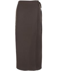 DUNST - Skirt With Side Closure With Laces - Lyst