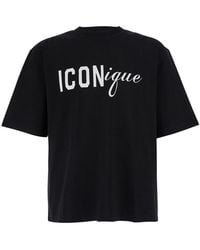 DSquared² - T-Shirt Iconique Loose Fit Cotton - Lyst