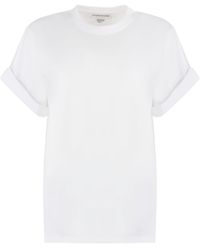 Victoria Beckham - Victoria Beckham Cotton Crew-neck T-shirt - Lyst