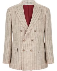 Brunello Cucinelli - Linen Blazer Clothing - Lyst