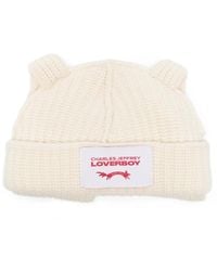 Charles Jeffrey - Side-Ear Logo-Path Beanie Hat - Lyst